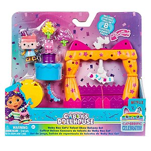 GABBY´S DOLLHOUSE PLAYSET CELEBRAÇÃO ESPETÁCULO DE TALENTOS VARANDA - SUNNY