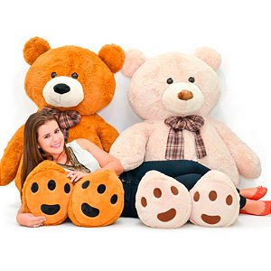 URSO DE PELUCIA 1,50 MARROM EXTRA GRANDE - BRUMAR