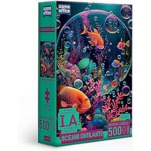 QUEBRA-CABEÇA 500 PEÇAS NANO - IA OCEANO CINTILANTE - TOYSTER