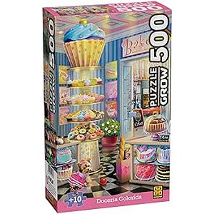 QUEBRA-CABEÇA 500 PCS - DOCERIA COLORIDA - GROW