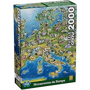 QUEBRA-CABEÇA 2000 PCS - MONUMENTOS DA EUROPA - GROW