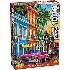 QUEBRA-CABEÇA 1000 PCS - POR DO SOL EM HAVANA - GROW