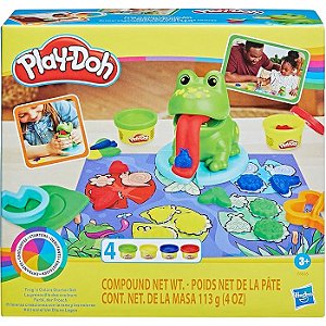 CONJUNTO DE MASSINHA PLAY DOH FROG UM DIA NA LAGOA - HASBRO