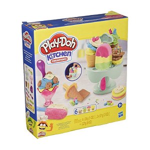 PLAY DOH CONJUNTO DE MASSINHA CARROSSEL DE SORVETE - HASBRO
