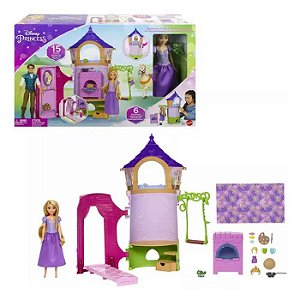 CONJUNTO TORRE DA RAPUNZEL - BONECA DISNEY - MATTEL