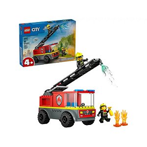 LEGO CITY - CAMINHÃO DOS BOMBEIROS COM ESCADA DE COMBATE AO FOGO