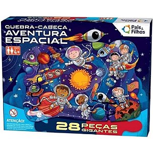 QUEBRA-CABEÇA 28 PÇS GIGANTE - AVENTURA ESPACIAL - PAIS E FILHOS