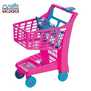 CARRINHO DE SUPERMERCADO MARKET ROSA - MAGIC TOYS