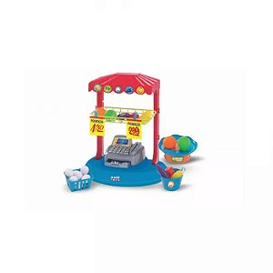 QUITANDINHA MERCADINHO COM CAIXA REGISTRADORA - MAGIC TOYS