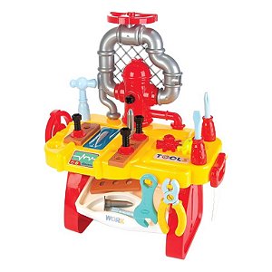 MESA DE FERRAMENTAS INFANTIL MINI CONSTRUTOR - FENIX