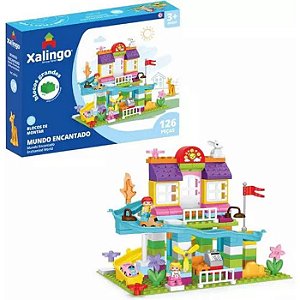 BLOCO DE MONTAR GRANDE MUNDO ENCANTADO - 126 PÇS - XALINGO
