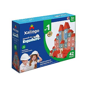 BRINCANDO DE ENGENHEIRO N°1 - 42 PCS - XALINGO