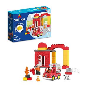BLOCO DE MONTAR GRANDE BOMBEIROS - 35 PÇS - XALINGO