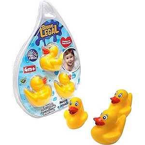 CONJUNTO PATINHOS PARA BRINCAR NO BANHO - SOLAPA - PAIS E FILHOS