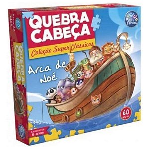 QUEBRA-CABEÇA 60 PÇS - ARCA DE NOÉ - PAIS E FILHOS