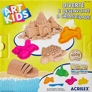 MASSA AREIA BRINCANDO NA PRAIA 400G - ACRILEX