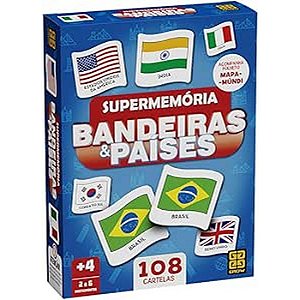 SUPERMEMORIA BANDEIRAS &amp; PAISES - GROW
