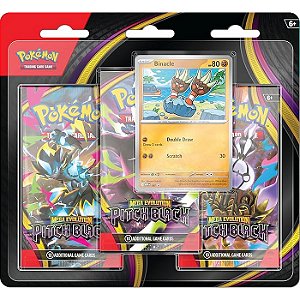 POKEMON TCG EM INGLES - PITCH BLACK 3 PACK BLISTER - THE POKEMON