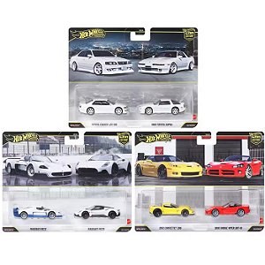 HOT WHEELS PACOTE COM 02 CARROS CULTURA 1:64 SORTIMENTO - MATTEL