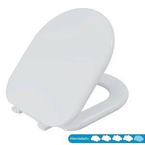 Assento Almofadado Para Vaso Deca Carrara Branco Tca/k Astra