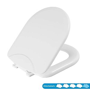 Assento Sanitário Almofadado Luna Icasa Branco Astra