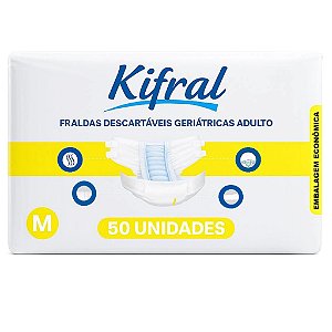Fralda Geriátrica Kifral Fardo C/50 Unidades