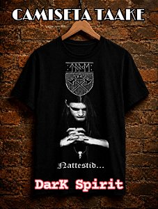 Camiseta Taake 100% Algodão Preta