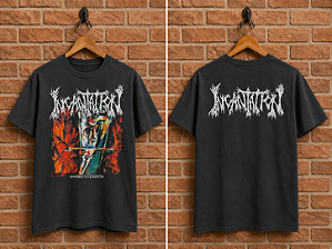 Camiseta Incantation 100% Algodão Preta