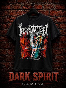 Camiseta Incantation 100% Algodão Preta