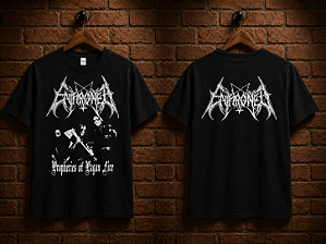 Camiseta Enthroned 100% Algodão Preta