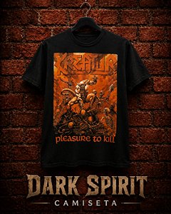 Camiseta Kreator 100% Algodão Preta
