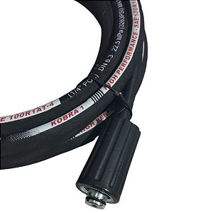 MANGUEIRA TRAMA AÇO ALTA PRESSÃO 2x ( M22-Pino 15MM ) - 20 METROS