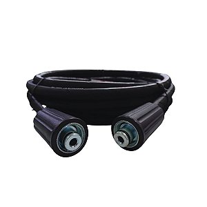 MANGUEIRA TRAMA AÇO ALTA PRESSÃO 2x ( M22-Pino 15MM ) - 30 METROS