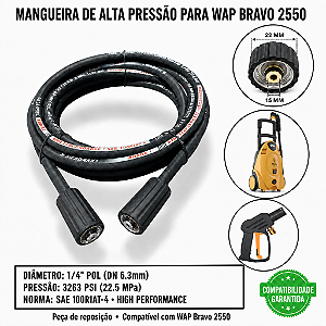 MANGUEIRA  ALTA PRESSAO WAP BRAVO  TRAMA ACO