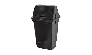 LIXEIRA SOBERANY TAMPA BASCULANTE 30L PRETA LIXTB30PT FortCom
