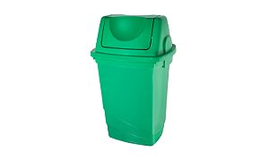 LIXEIRA SOBERANY TAMPA BASCULANTE 30L VERDE LIXTB30VE FortCom