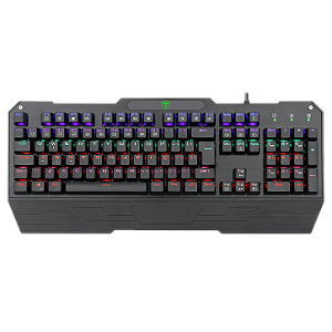 Teclado Mecânico Gamer T-Dagger Battleship Preto Iluminação Rainbow(Recondicionado)
