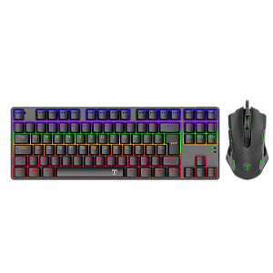 kit Teclado Mecânico e Mouse Gamer T-Dagger Advance Force, Rainbow (Recondicionado)