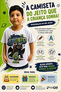 Blusa branca infantil personalizada