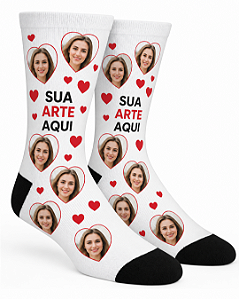 Par De Meia Personalizada Unissex
