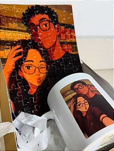 Kit Personalizado: Quebra-Cabeça + Caneca