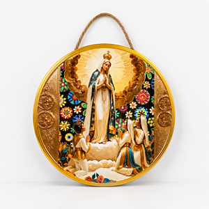 Enfeite Mandala Nossa Senhora de Fátima