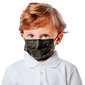 Caixa 25 Máscaras Descartável Infantil Tripla C/ Clip Nasal