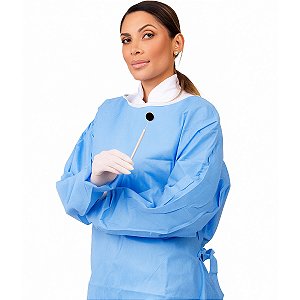 Avental Descartável Estéril SMS Manga Longa 40g 1,60 x 1,20 - 1 Unidade