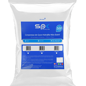 Compressa De Gaze 13 Fios Premium Hidrófila Não Estéril - 1 Pacote C/ 500 Unidades