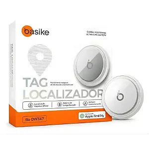Mini Localizador Smart Tag Rastreador Gps Cor Branco- BA-DW347 - Basike