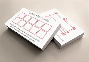 Cartão Fidelidade Personalizado