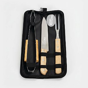 Kit Churrasco Personalizado Com 3 peças