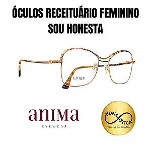 Óculos de grau feminino Anima em metal