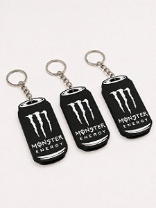 Chaveiro abridor de latas monster Preto